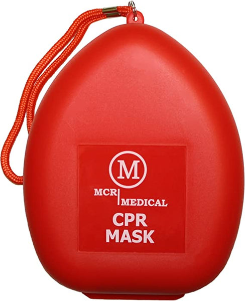 CPR Rescue Mask, Adult/Child, Hard Case with Wrist Strap