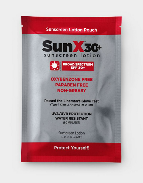 SunX 30 Sunscreen Lotion, SPF 30+, Single Use Packet – Kit Fox