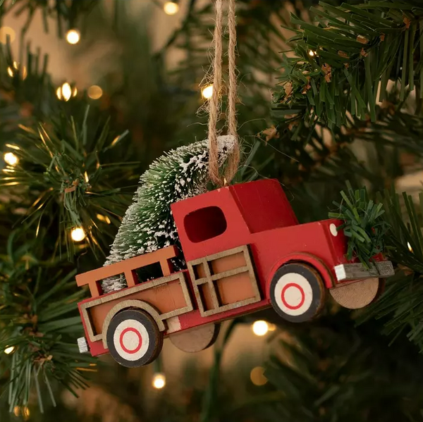 Red Truck Christmas Tree Ornament