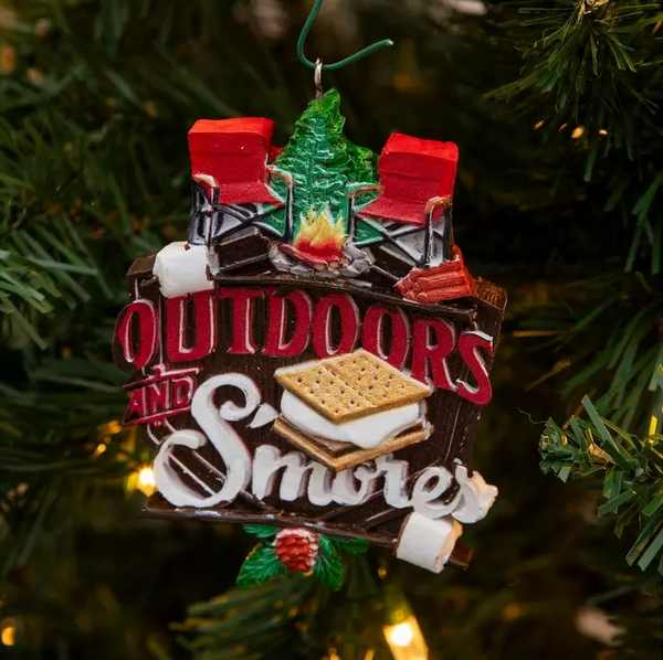 Outdoors and S'mores Ornament