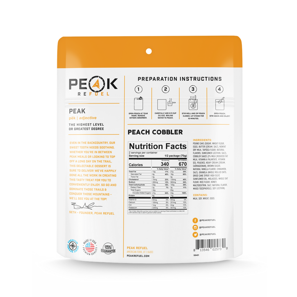 Peach Cobbler Kit Fox Outfitters