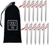 Aluminum Tent Stakes, 12-Pack