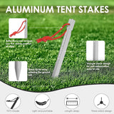 Aluminum Tent Stakes, 12-Pack