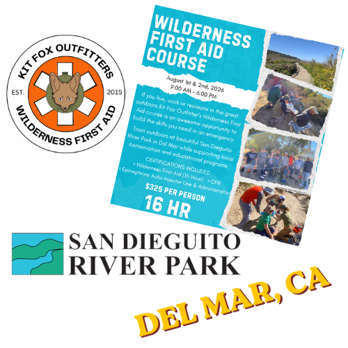 San Dieguito River Park Wilderness First Aid (WFA) 16 Hr. Certification Course