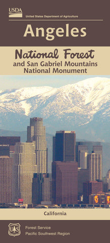 Angeles National Forest and San Gabriel Mountains National Monument Map