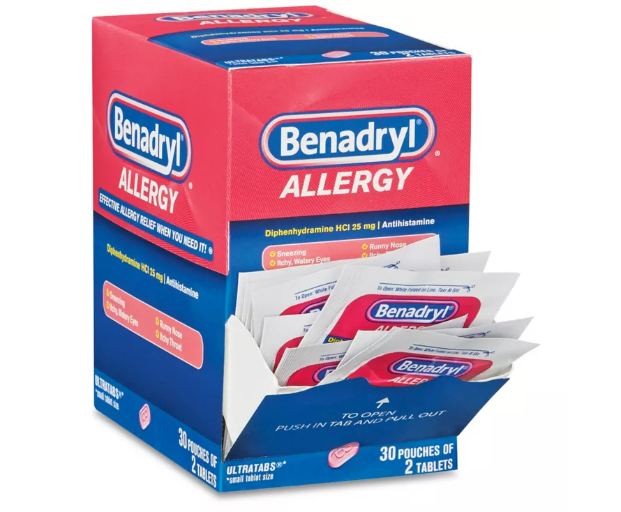 benadryl monsters BENADRYL® Allergy ULTRATABS®, Single Use Packet – Kit Fox Outfitters