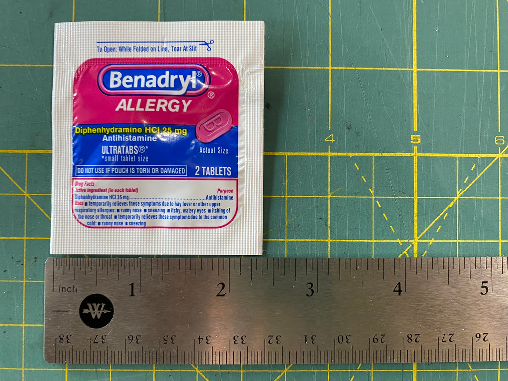 benadryl monsters BENADRYL® Allergy ULTRATABS®, Single Use Packet – Kit Fox Outfitters