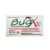 Bug X 30 Insect Repellent Towelettes – with 30% DEET