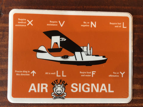 Ground to Air Signal Sticker