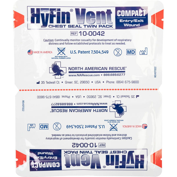 HyFin Vent Compact Chest Seal Twin Pack