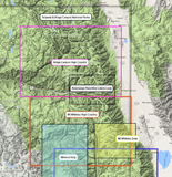 Kearsarge Pass-Rae Lakes Loop Map