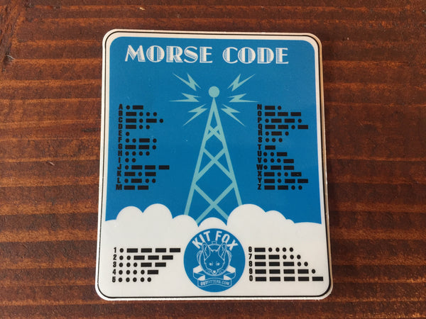 Morse Code Sticker