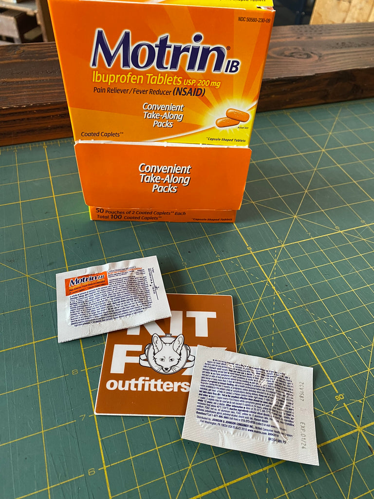 Motrin Packelt Label Motrin® IB, Single Use Packet – Kit Fox Outfitters