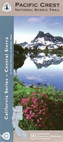 Pacific Crest Trail Central Sierra Map (PCT-4)