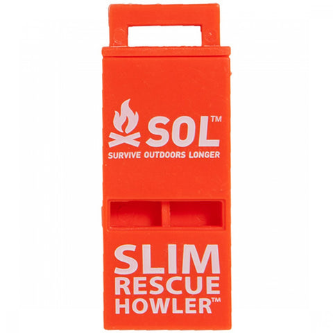 SOL Slim Rescue Howler™ Whistle, 2/Pack